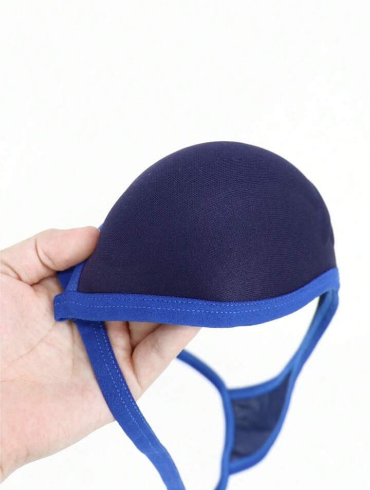 Urbold mens mesh bulge enhancing padded thong underwear